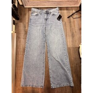 Joe's Jeans Hanoi Low Rise Wide Leg Light Wash Denim Jeans Size‎ 27 NEW